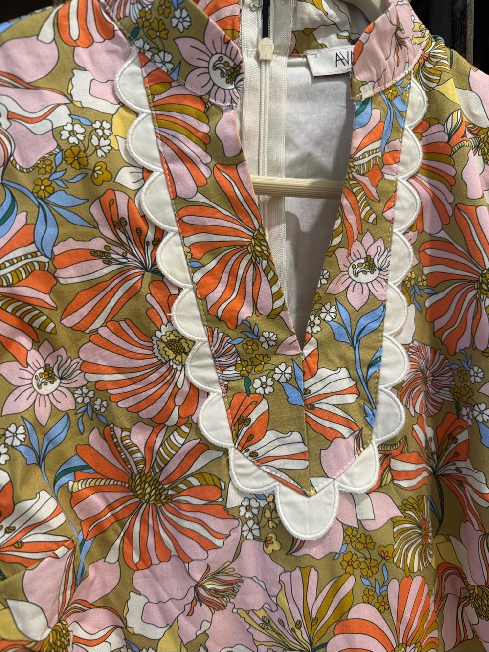 AVARA Floral Ruffle-Trim Tiered Dress - Picture 5 of 6